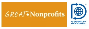 Great Nonprofits and Donate Movement, powered by Goodwill, logos
