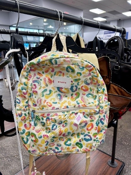 A picture of a colored backpack